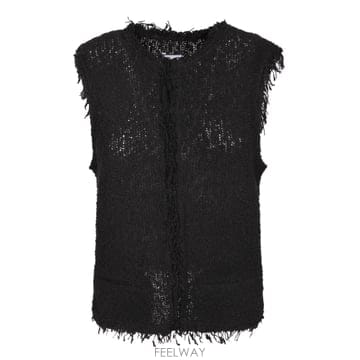 IRO 26SS IRO ����Ʈ tweed fabric  Sleeveless ��  Frayed details  26S26SS IRO ����Ʈ tweed fabric  Sleeveless ��  Frayed de