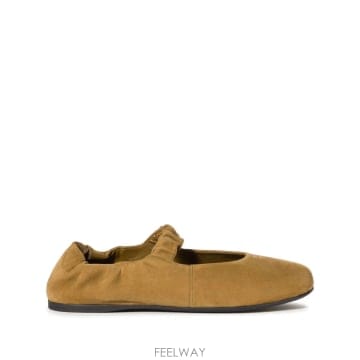 Miu Miu 26SS �̿�̿� �ø��� �׸� suede ballerinas 5F340EFD005008F0393 TP570426SS �̿�̿� �ø��� �׸� suede ballerinas 5F340EFD005