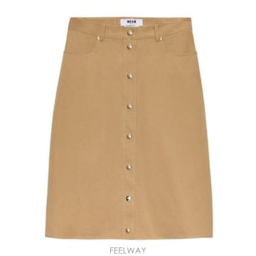 MSGM 26SS Msgm Midi ��ĿƮ With Buttons 4041MDD1126710424 TP5762138226SS Msgm Midi ��ĿƮ With Buttons 4041MDD1126710424 T