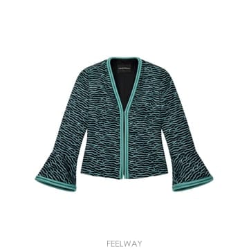 Armani 26SS �������� �Ƹ����� Textured Ruffled Sleeve ���� EW004468TE20224F7126SS �������� �Ƹ����� Textured Ruffled Sleeve ���� EW