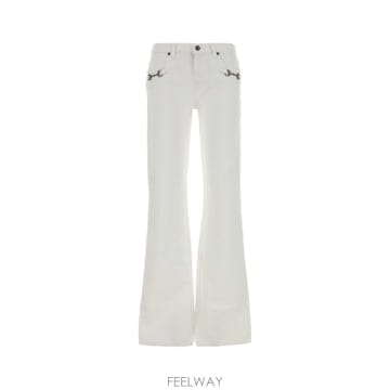 26FW 구찌 화이트 데님 jeans 872605XDDFX9000 TP576961342