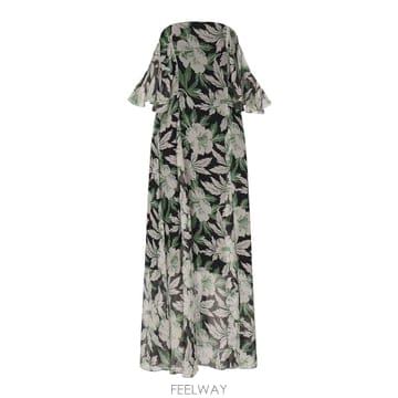 26SS Loewe Floral 프린트 실크 드레스 S540Y09XS59990 TP573334614