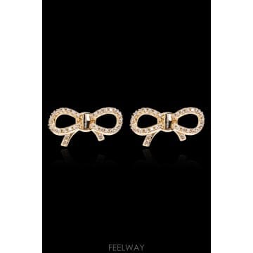 Ferragamo 26FW ����䷹ ��󰡸� Earrings with shimmering ũ����Ż 760983EARBOWSTR26FW ����䷹ ��󰡸� Earrings with shimmering ũ����