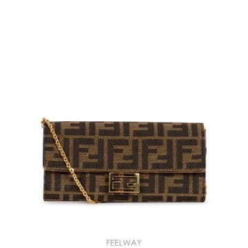 FENDI 26SS Fendi Embroidered fabric Continental �з� 8M0365A98PF0A6E26SS Fendi Embroidered fabric Continental �з� 8M0365A