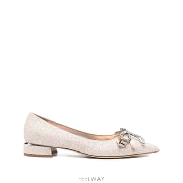 Jimmy Choo 26SS ������ Auria 25 mm pump AURIAFLATHGQLIGHTSOFTGOLDCRYSTAL T26SS ������ Auria 25 mm pump AURIAFLATHGQLIGHTSOFTGOLD