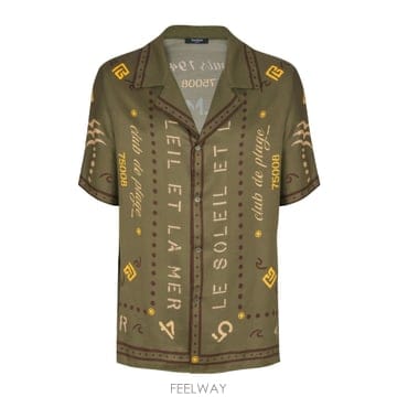 26SS Balmain 쇼트 sleeve 셔츠 GH0HN130VI80UIX TP573981771