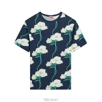26SS KENZO T 셔츠 with floral motif FG55TS2154SK76 TP573981755