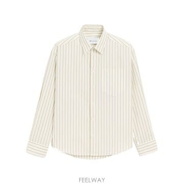 Ami 26SS �ƹ� CAMICIA IN COTONE A RIGHE USH766CO0220A075 TP573981726SS �ƹ� CAMICIA IN COTONE A RIGHE USH766CO0220A075 T