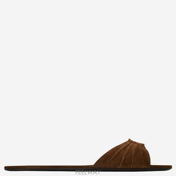 Saint Laurent 26SS ���ζ� Babylone slide ���� in suede 86965827D002319 TP57439126SS ���ζ� Babylone slide ���� in suede 86965827D0023