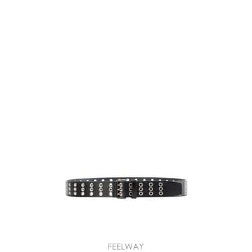 Ann Demeulemeester 26SS �� ����̽��� EZRA 4CM ��Ʈ WITH METAL EYELETS OILY ī�� SKIN B0026SS �� ����̽��� EZRA 4CM ��Ʈ WITH METAL EYELETS OI