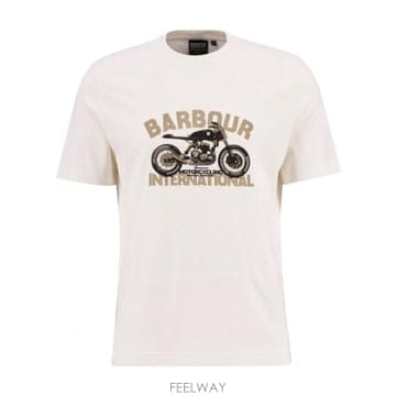 26SS Barbour Shifter graphic 프린트 T 셔츠 MTS1591WH32 TP57789551