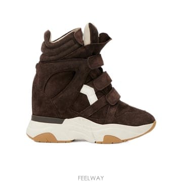 26FW 이자벨마랑 BALSKEE HIGH 탑 웨지 SUEDE 스니커즈 BK0009FAB4E10SCLMW T
