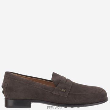 26FW TOD S Suede 로퍼 with side 로고 XXW19M0KK70RE0S808 TP577089