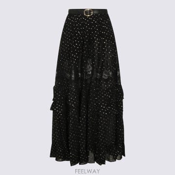 Self Portrait 26SS Self portrait ���� �� ����� Chiffon ���̽� Maxi ��ĿƮ RS26196XSKB26SS Self portrait ���� �� ����� Chiffon ���̽� Maxi 