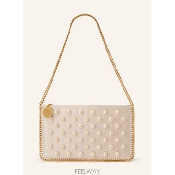 Stella McCartney ���ڶ� ��īƮ�� FALABELLA ��� �� with decorative pearls 1002967698110���ڶ� ��īƮ�� FALABELLA ��� �� with decorative pear