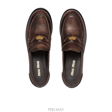 미우미우 Vintage Effect Penny 로퍼 5D773D3G48F020F0192 TP577089159