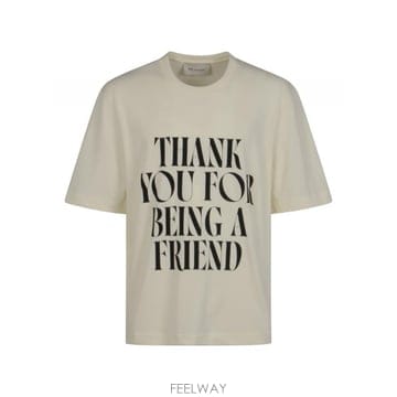 26SS AMI BOXY 핏 S S T 셔츠 WITH SIGNATURE 프린트 AT FRONT UTS3847