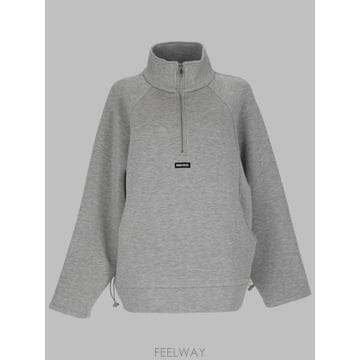 26FW Rotate Light grey Scuba 하프 집 자켓 1162411472BCR14991472 T