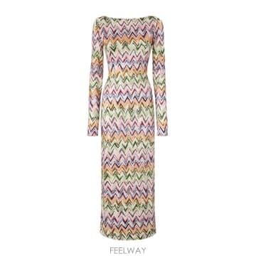 26SS MISSONI 롱 sleeve 드레스 MS25SQ14BJ00QLSM9Z9 TP571195494