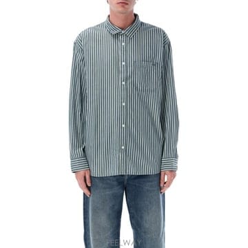 VANS 26SS   moss Premium Dobby stripe �� sleeve ���� VN000T76FRJMMM26SS   moss Premium Dobby stripe �� sleeve ���� VN000T