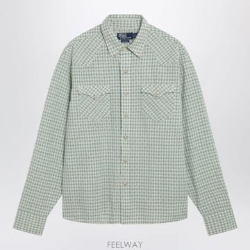 Ralph Lauren 26SS ���� ���� �η� ȭ��Ʈ �׸� Ŭ���� �� madras western ���� 710P08235001LIO26SS ���� ���� �η� ȭ��Ʈ �׸� Ŭ���� �� madras weste