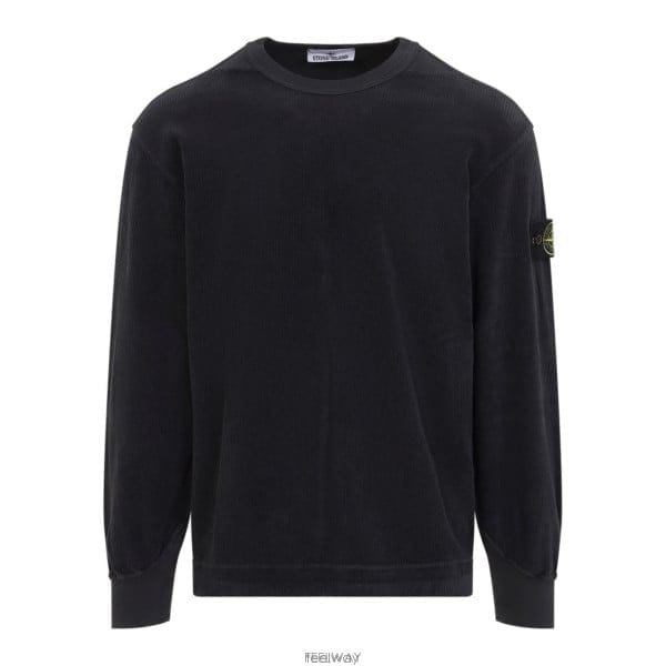 26 FW 스톤 아일랜드 로고 패치 크루넥 스웨트셔츠 V0062 L2S156100030S0444