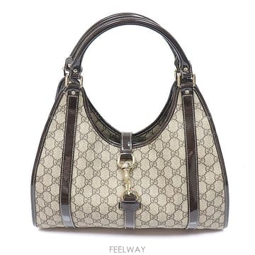 Gucci(구찌) 203494 PVC GG로고 페이던트 트리밍 재키 숄더백