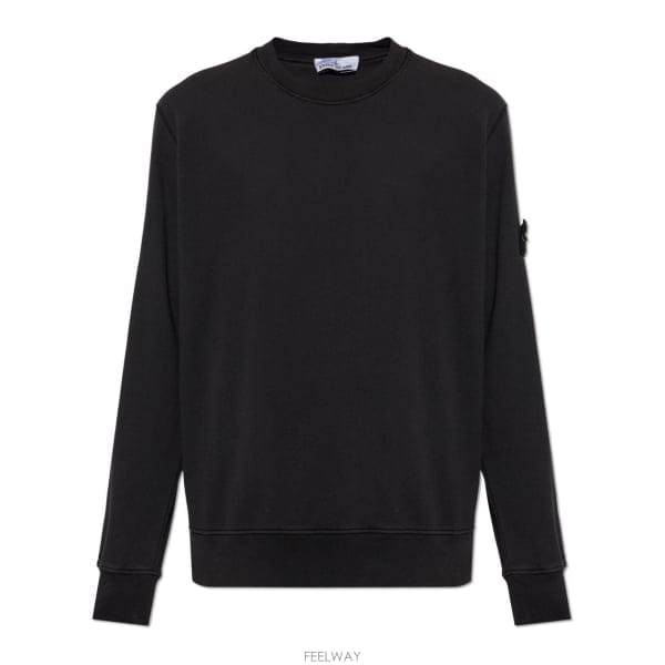 26 FW 스톤 아일랜드 로고 패치 슬리브 크루넥 스웨트셔츠 V0029 L2S156100060S0051