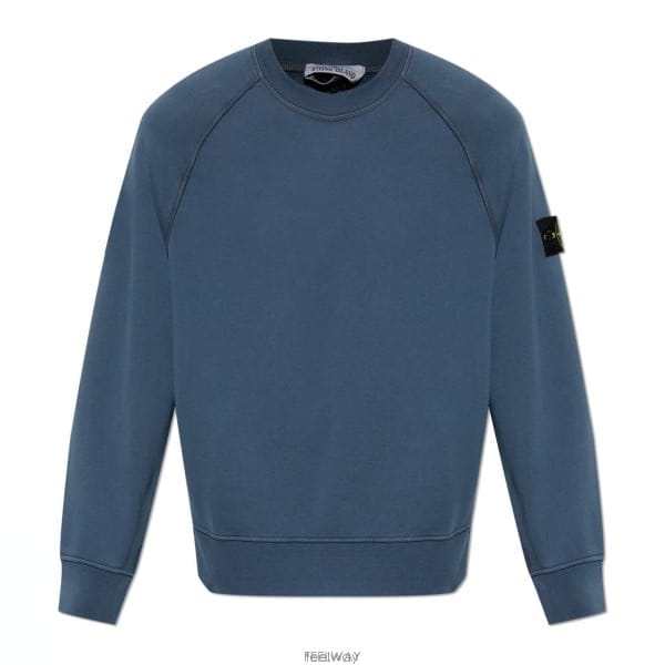26 FW 스톤 아일랜드 로고 패치 크루넥 스웨트셔츠 V002E L2S156100008S0051