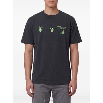 Off White �׶�����Ÿ �ؿ� ����ȭ��Ʈ ���� BACCO ARROW SKATE COTTON Ƽ���� OMAA120F26JER�׶�����Ÿ �ؿ� ����ȭ��Ʈ ���� BACCO ARROW SKATE COTT