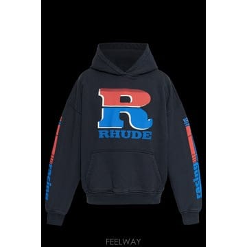 26SS RHUDE 스웨트 셔츠 with 프린트 로고 RHPS26HO060126011 TP577291500