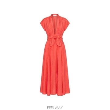 Alaia �׶�����Ÿ �ؿ� �˶��̾� ���� LINEN BLEND �յ巹�� ���ǽ� AA9R3141W191D384�׶�����Ÿ �ؿ� �˶��̾� ���� LINEN BLEND �յ巹�� ��