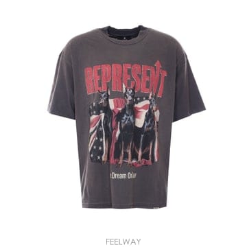 26SS REPRESENT 썬 Fade Grey Dream On Tour T 셔츠 MLM10059346 TP