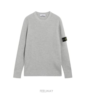 26FW 스톤아일랜드 크루넥 스웨터 WITH RIBBED TRIMS L2S155100053S00C2V0M95