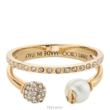 Jimmy Choo 26FW ������ ���� ring JCDOUBLERINGAKKGOLDCRYSTAL TP57619755226FW ������ ���� ring JCDOUBLERINGAKKGOLDCRYSTAL TP576