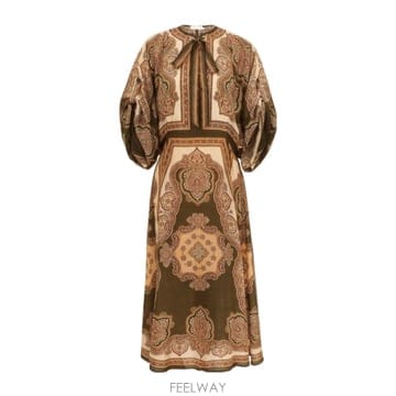 26FW 짐머만 MAHON TUNIC MIDI 드레스 8270DSS263OLP TP575369438