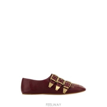 26SS chloe 버건디 레더 Susan ballerinas CH26S16YUR602 TP572481312