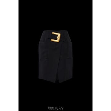 발망 미디 스커트