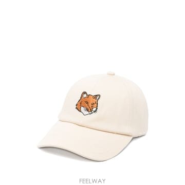 26SS Maison Kitsune Fox Head 베이스볼 Cap PM06100WW00960428 TP57