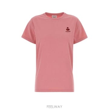 26SS 이자벨마랑 핑크 코튼 Aby t 셔츠 TS0070FAA1N98EBGGA TP577089905