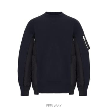 Sacai 코튼 Blend 스웨트 셔츠 SCM326002 TP577181064
