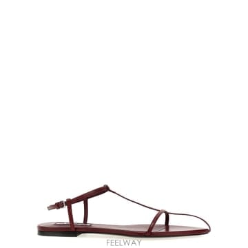 25FW 질샌더 Pointy Toe 레더 샌들 J15WP0081P8226609 TP577303796