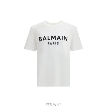 Balmain T 셔츠 with 프린트 로고 GH1EG000BD45GAB TP570460144