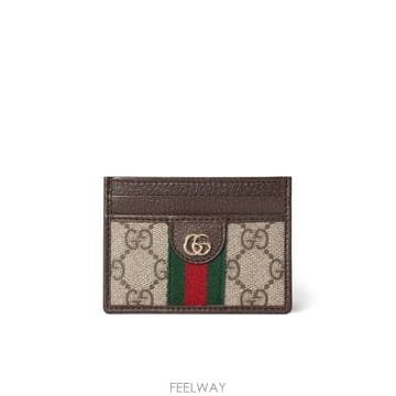 26SS 구찌 Ophidia 카드 홀더 in GG Supreme fabric 838486FAE0L9746 T