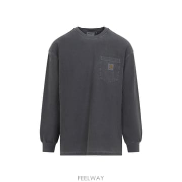 26FW 칼하트 칼하트 L S Loose Pocket T 셔츠 I03686289GDBLACK TP576196