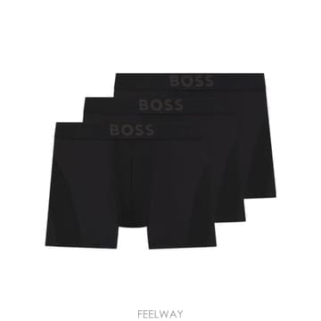 보스 로고 복서 브리프 3팩 세트 블랙