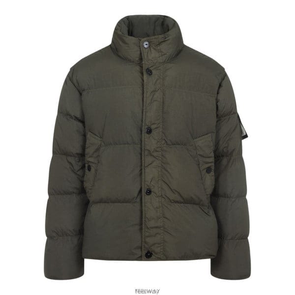 26 FW 스톤 아일랜드 로고 패치 하이넥 퍼퍼 자켓 V0054 K2S154100010S0A23