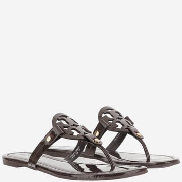 26SS 토리버치 Miller flip flops in 레더 11743212 TP572123150
