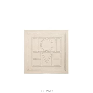 26FW Toteme 실크 손수건  블랙 monogram pattern  Refined 아이보리 color 