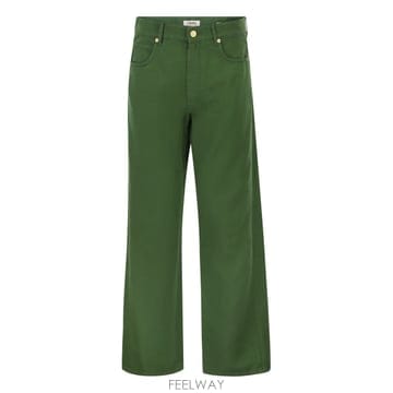 26SS 막스마라 SMMONORATA   5 pocket trousers in 코튼 앤 linen 26191
